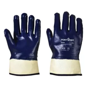 Csuklóig mártott nitril kesztyű