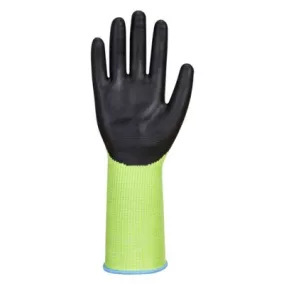 Zöld vágásbiztos kesztyű hosszú mandzsetta