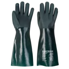 Duplán mártott PVC védőkesztyű 45cm