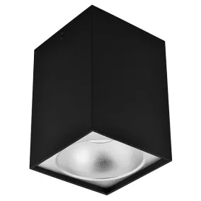 Avide GU10 Lámpatest Négyzetes Fekete-Ezüst