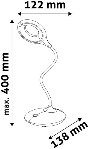 Avide LED Asztali Lámpa Minimal Fehér 4W