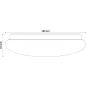 Avide LED Mennyezeti Lámpa Cordelia 24W 380*110mm CW 6400K