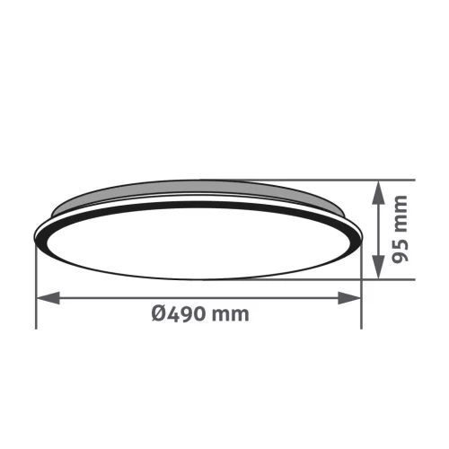 Avide LED Mennyezeti Lámpa Lucy 44W RGBIC+CCT Távirányítóval