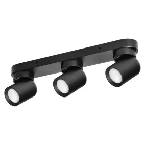   Adviti spot lámpa fali és mennyezeti fekete 3x GU10  málta
