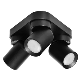   Adviti spot lámpa fali és mennyezeti fekete háromszög 3x GU10  