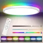   Adviti LED mennyezeti lámpa távirányítóval RGB- CCT fehér 36w 3500 lm