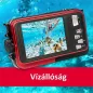   Fényképezőgép, kompakt, digitális, vízálló, AGFAPHOTO "WP8000", piros