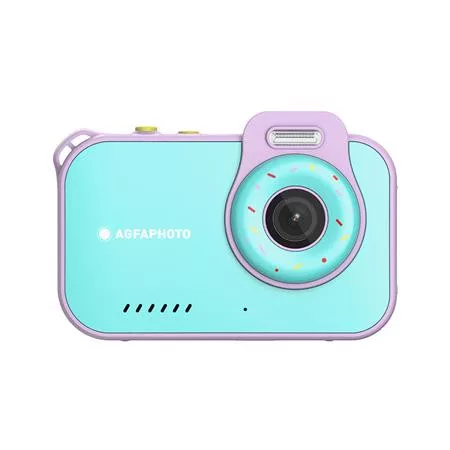 Fényképezőgép, digitális, vízálló, gyerekeknek, AGFAPHOTO Realikids 2 "ARKCW2PK", kék-rózsaszín