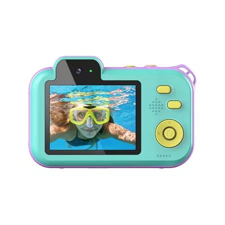 Fényképezőgép, digitális, vízálló, gyerekeknek, AGFAPHOTO Realikids 2 "ARKCW2PK", kék-rózsaszín