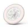Avide Mennyezeti lámpa ventilátorral Whitney ezüst, 2x24W+15W motor, távirányítóval