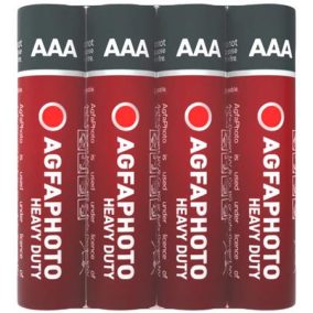   Elem, AAA, 4 db, féltartós (szén-cink), zsugor, AGFAPHOTO "Heavy Duty"