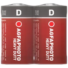   Elem, D góliát, 2 db, féltartós (szén-cink), zsugor, AGFAPHOTO "Heavy Duty"