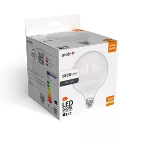 Avide Value LED G120 SMD Globe Opal E27 18W NW 4000K