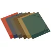 Gumis mappa, karton, A/4, AMBAR "Kraft", vegyek színek