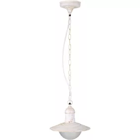   Avide kültéri függesztett lámpa Imperial 1xE27 IP44 antik fehér