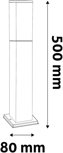 Avide kültéri álló lámpa Panama 1xE27 500mm IP44 Antracit