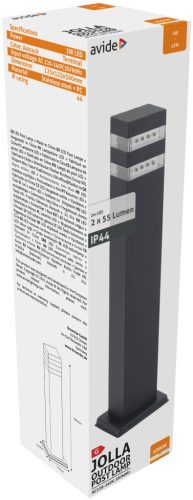 Avide kültéri álló lámpa Jolla LED 2W NW 500mm IP44 Antracit