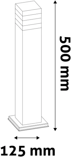 Avide kültéri álló lámpa Jolla LED 2W NW 500mm IP44 Fekete