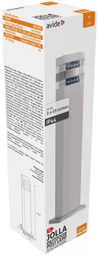 Avide kültéri álló lámpa Jolla LED 2W NW 500mm IP44 Szatén Nikkel