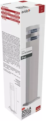 Avide kültéri álló lámpa Jolla LED 2W WW 500mm IP44 Szatén Nikkel