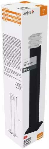 Avide kültéri álló lámpa Solana LED 1.5W NW 500mm IP44 Fekete