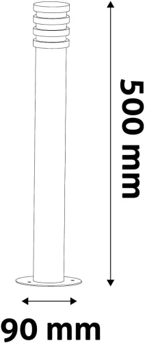 Avide kültéri álló lámpa Sunset LED 1.5W WW 500mm IP44 Antracit