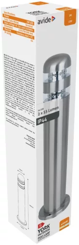 Avide kültéri álló lámpa York LED 2W NW 500mm IP44 Szatén Nikkel