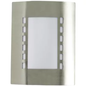   Avide kültéri fali lámpa Monterey 1xE27 IP44 Szatén Nikkel