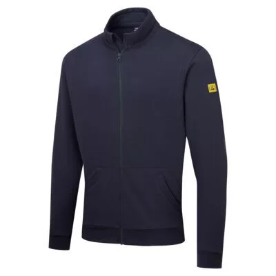 ESD antisztatikus cipzáras pulóver