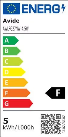 LED izzó, filament, E27, gömb, A60, 4,5W, 470lm, 4000K, AVIDE