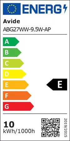 LED izzó, E27, gömb, A60, 9,5W, 1055lm, 3000K, AVIDE