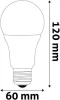 LED izzó, E27, gömb, A60, 13W, 1521lm, 6400K, AVIDE