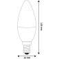 LED izzó, E14, gyertya, 4,5W, 470lm, 4000K, AVIDE