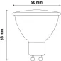 LED izzó, GU10 spot, 7W, 620lm, 4000K, AVIDE
