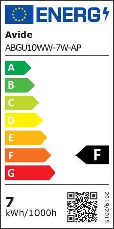 LED izzó, GU10 spot, 7W, 610lm, 3000K, AVIDE