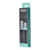 Töltőkábel, USB-A - USB-C, 1,5 m, AVAX "CB301G", acélszürke