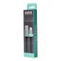   Töltőkábel, USB-A - USB-C, 1,5 m, AVAX "CB301G", acélszürke
