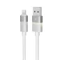   Töltőkábel, USB-A - lightning (Apple), 1 m, AVAX "CB310 Glowy", fehér