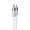 Töltőkábel, USB-C - lightning (Apple), 27W, 1 m, AVAX "CB314 Glowy", fehér