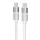 Töltőkábel, USB-C - USB-C, 60W, 1 m, AVAX "CB316 Glowy", fehér