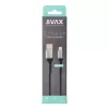 Töltőkábel, USB-A - lightning (Apple), 20W, 1,5 m, AVAX "CB314 Steel", acélszürke