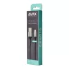 Töltőkábel, USB-A - lightning (Apple), 20W, 1,5 m, AVAX "CB314 Steel", acélszürke