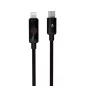   Töltőkábel, USB-C - lightning (Apple), 27W, 1 m, AVAX "CB651 Pulsey", szürke