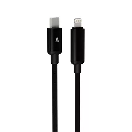 Töltőkábel, USB-C - lightning (Apple), 27W, 1 m, AVAX "CB651 Pulsey", szürke