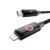 Töltőkábel, USB-C - lightning (Apple), 27W, 1 m, AVAX "CB651 Pulsey", szürke
