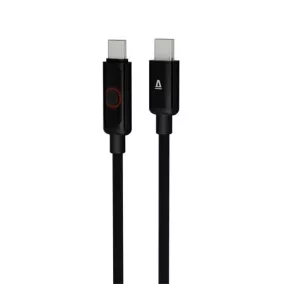  Töltőkábel, USB-C - USB-C, 60W, 1 m, AVAX "CB654 Pulsey", szürke