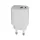 Hálózati töltő, USB-A + USB-C, 12W, AVAX "CH312W Speedy", fehér