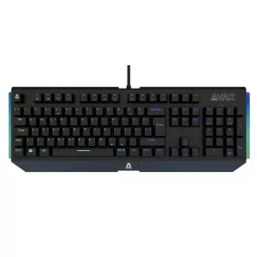   Billentyűzet, vezetékes, HUN, gaming, alumínium, AVAX "FS01", fekete