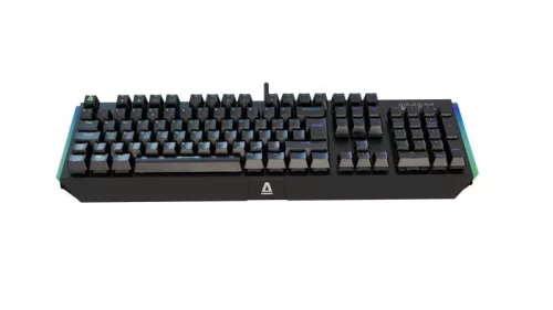 Billentyűzet, vezetékes, HUN, gaming, alumínium, AVAX "FS01", fekete