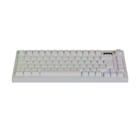 Billentyűzet, tri-mode kapcsolat, HUN, gaming, AVAX "GM02 PRO", fehér